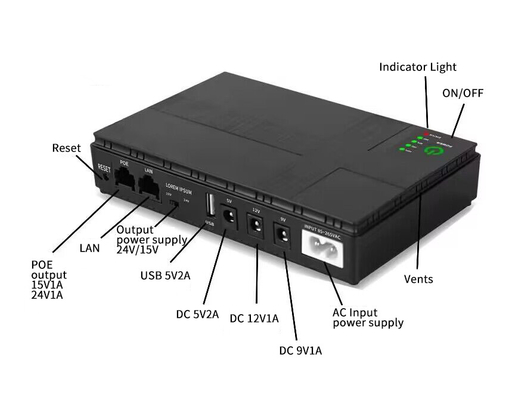 Mini Ups For Router And Nitro Modems 10400mah 8800mah Mini Ups Poe Port