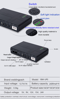 Mini Ups For Router And Nitro Modems 10400mah 8800mah Mini Ups Poe Port