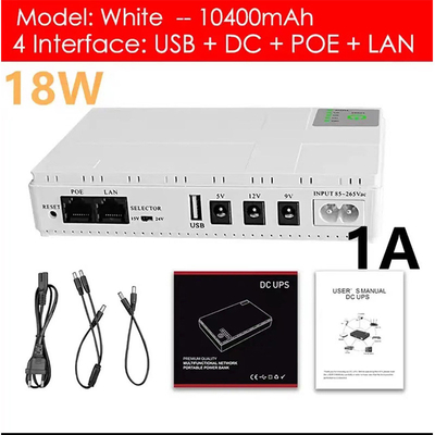5v 9v 12v DC UPS For Router Uninterruptble Power Supply Mini Dc Ups 10400mah